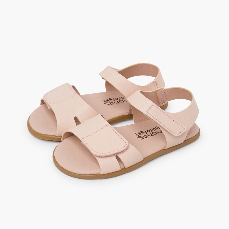 Sandalias barefoot piel pala adherente Rosa Nude