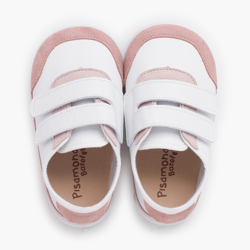 Deportivas barefoot combinadas Blanco y Rosa