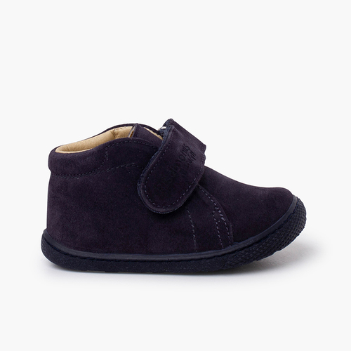Botas barefoot serraje niños Azul Marino