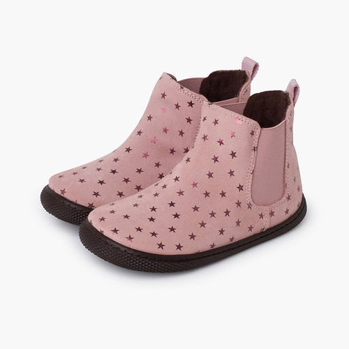 Botas barefoot niña con estrellas Rosa
