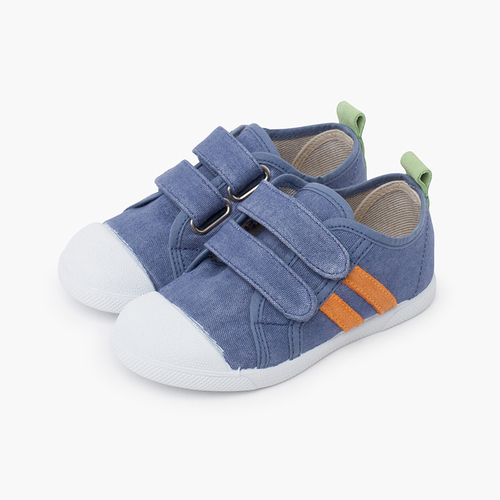 Zapatillas blanditas lona eco combinadas Azul Jeans