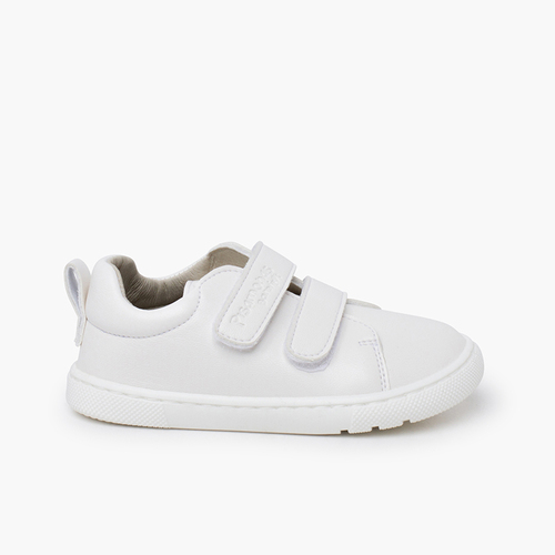 Zapatillas barefoot colores doble tira adherente Blanco