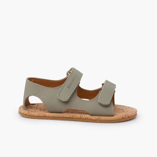 Sandalias niños piso corcho Blanditos verde té