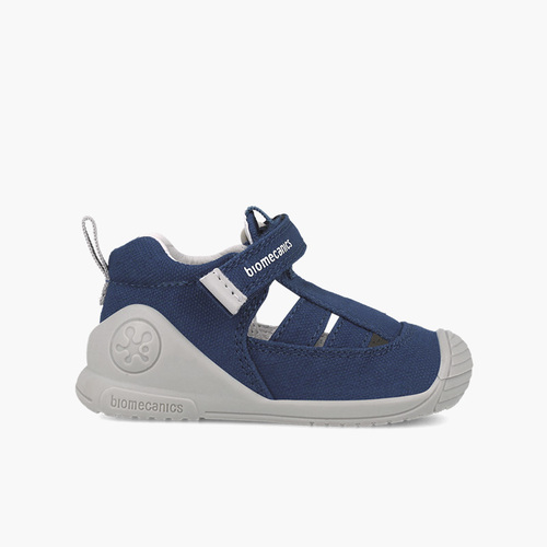 Sandalias lona Biomecanics cierre adherente Azul Marino
