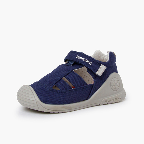 Sandalias lona Biomecanics cierre adherente Azul Marino