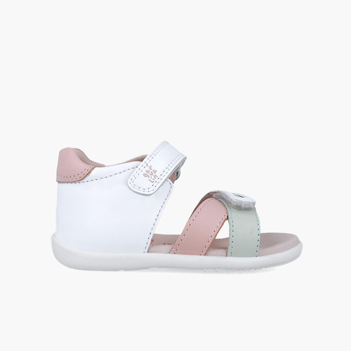 Sandalias niña Garvalín primeros pasos corazones Rosa