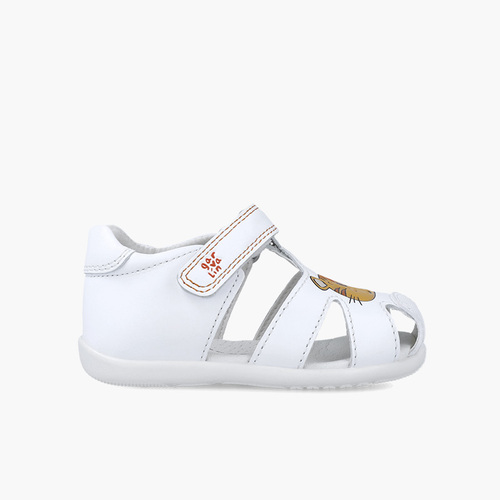 Sandalias flexibles unisex Garvalín León Blanco