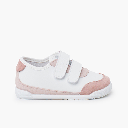 Deportivas barefoot combinadas Blanco y Rosa