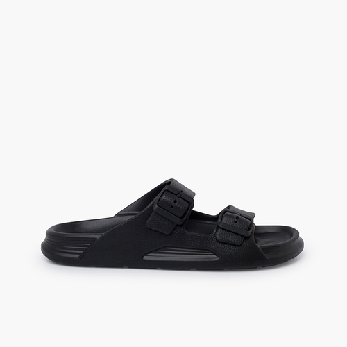 Chanclas goma EVA tallas altas Negro