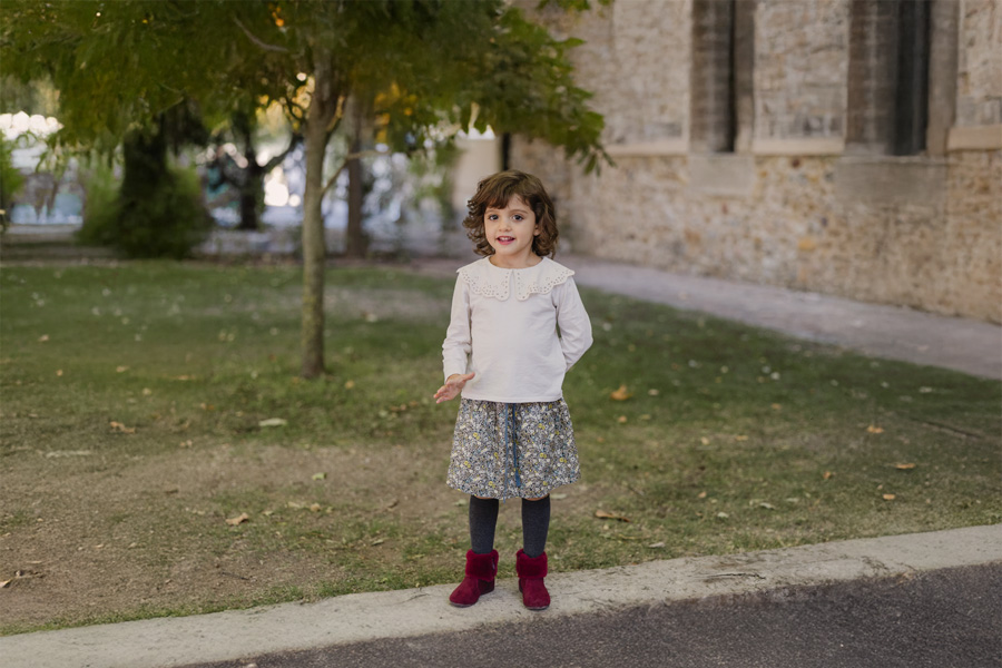 Botas niña cuello pelito suela fina