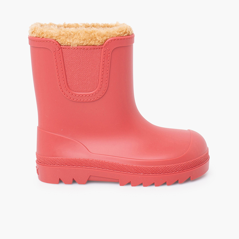 Botas agua barefoot wide chelsea borreguito Coral