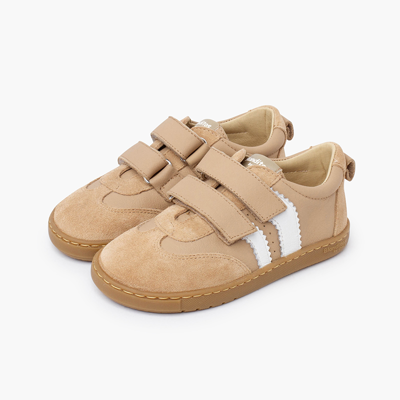 Zapatillas Blanditos bandas laterales suela caramelo Arena