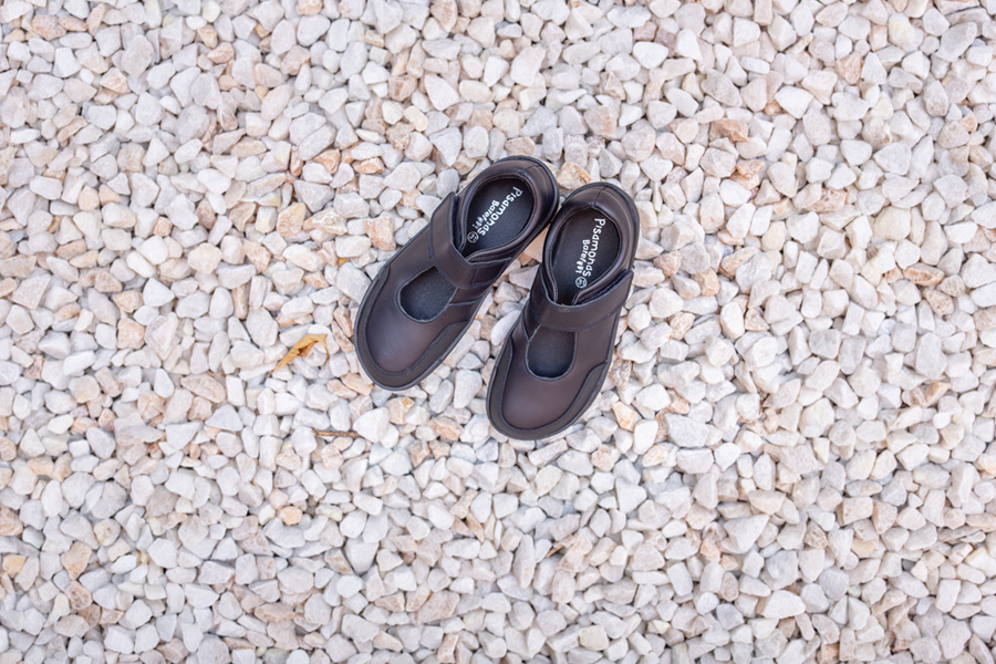 Merceditas colegiales barefoot piel niña