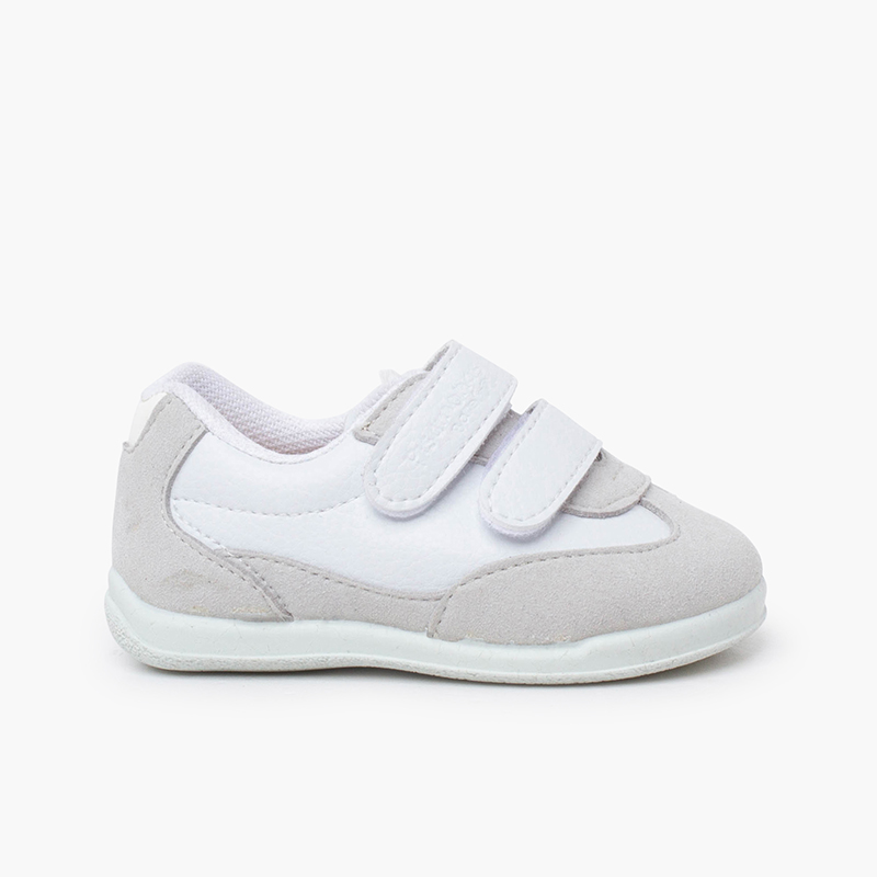 Zapatillas Deportivas Minimalistas Talonera Colores Blanco