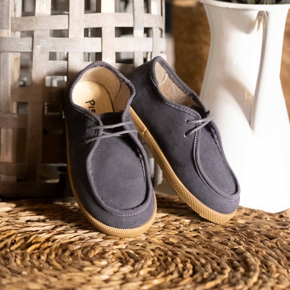 Zapatos Wallaby Náuticos Suede niños Gris