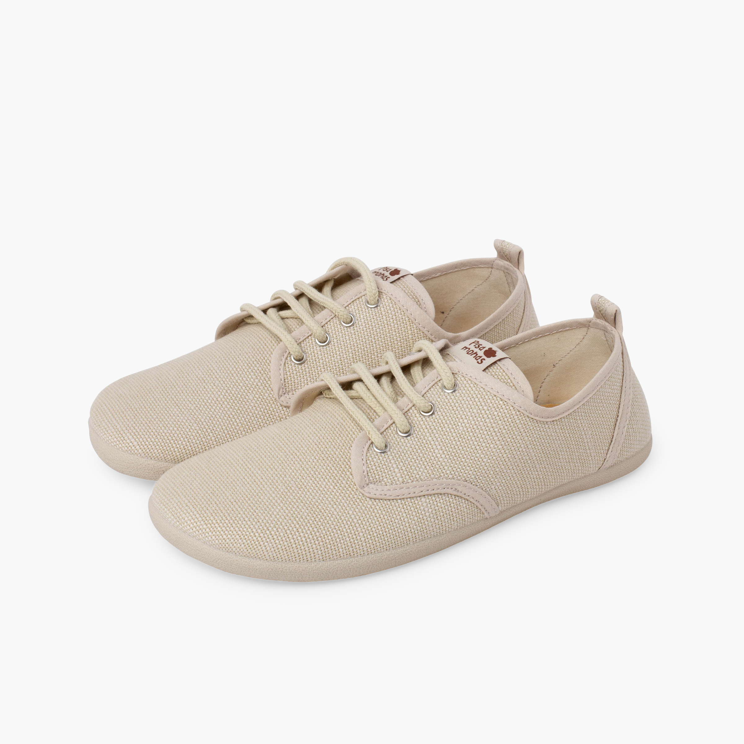 Blucher barefoot lino cordones tallas altas Crudo