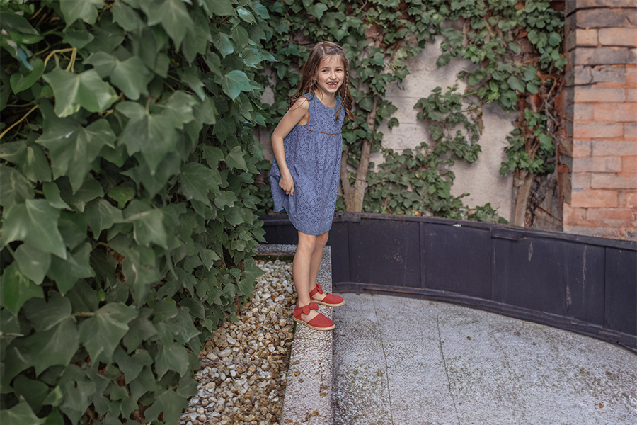 Alpargatas niña lazo suede