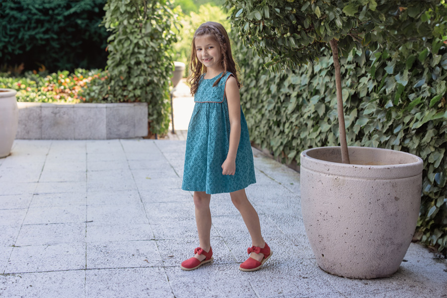 Alpargatas niña lazo suede