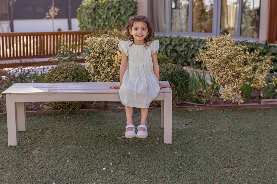 Merceditas barefoot niña brillo