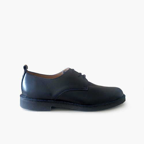 Zapatos niño blucher piel cordones Azul Marino