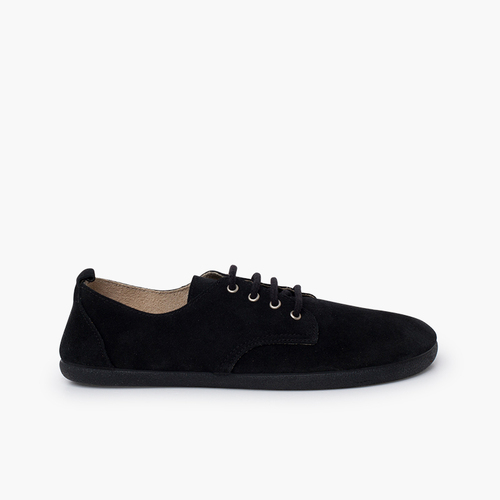 Zapatos blucher cordones barefoot serraje Negro