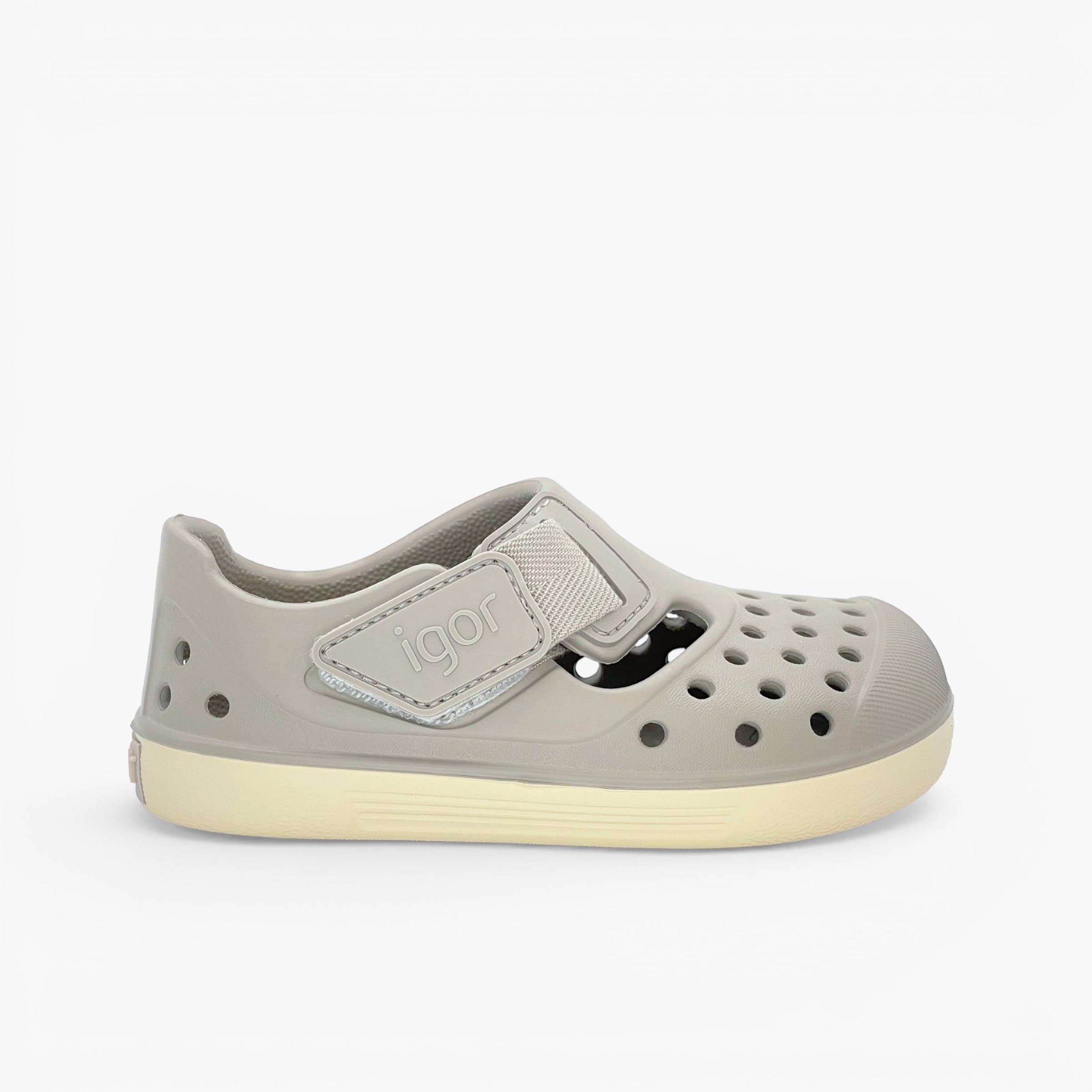 Cangrejeras zueco barefoot Malibu suela crema Arena