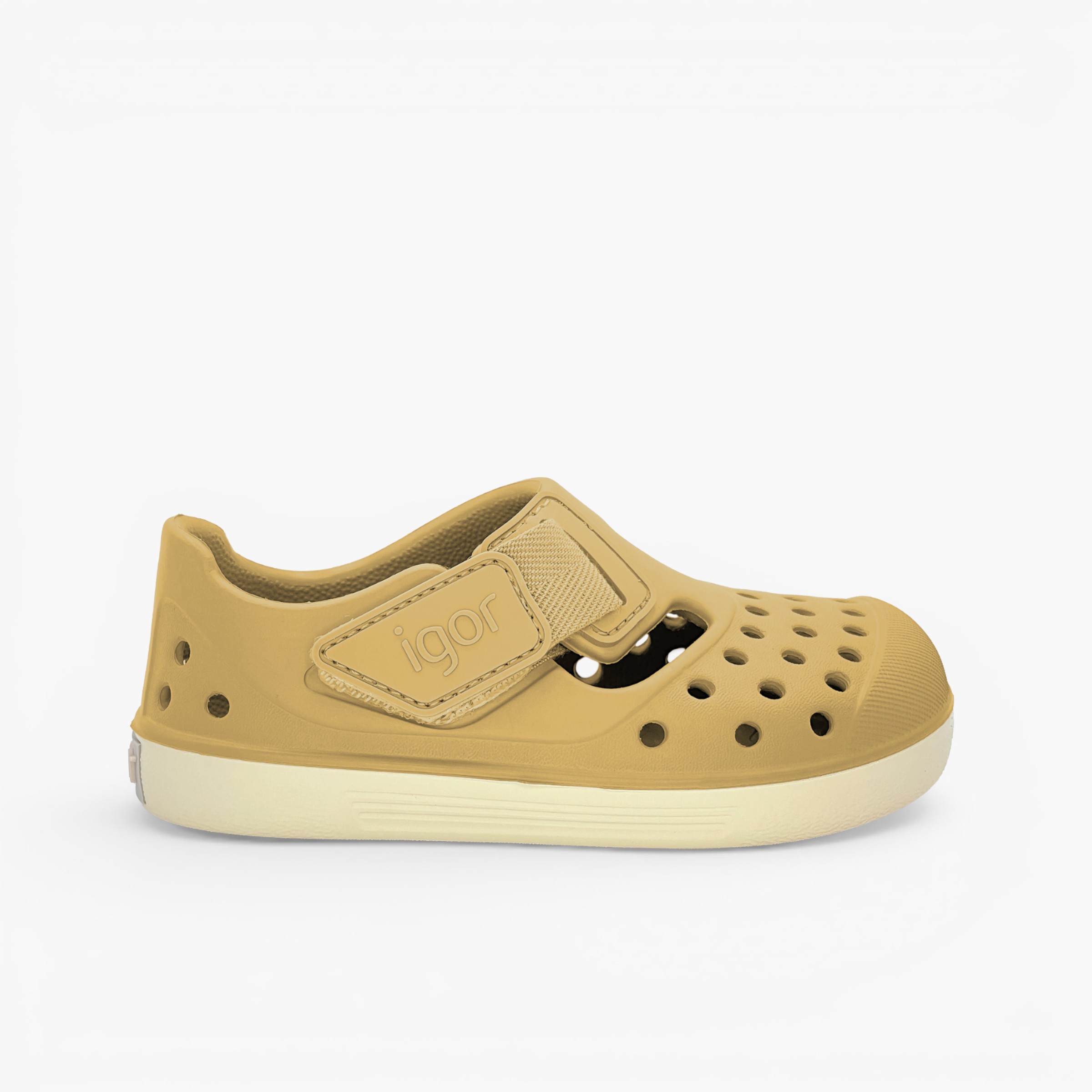 Sandales plastique type sabot barefoot Malibu semelle crème Dijon