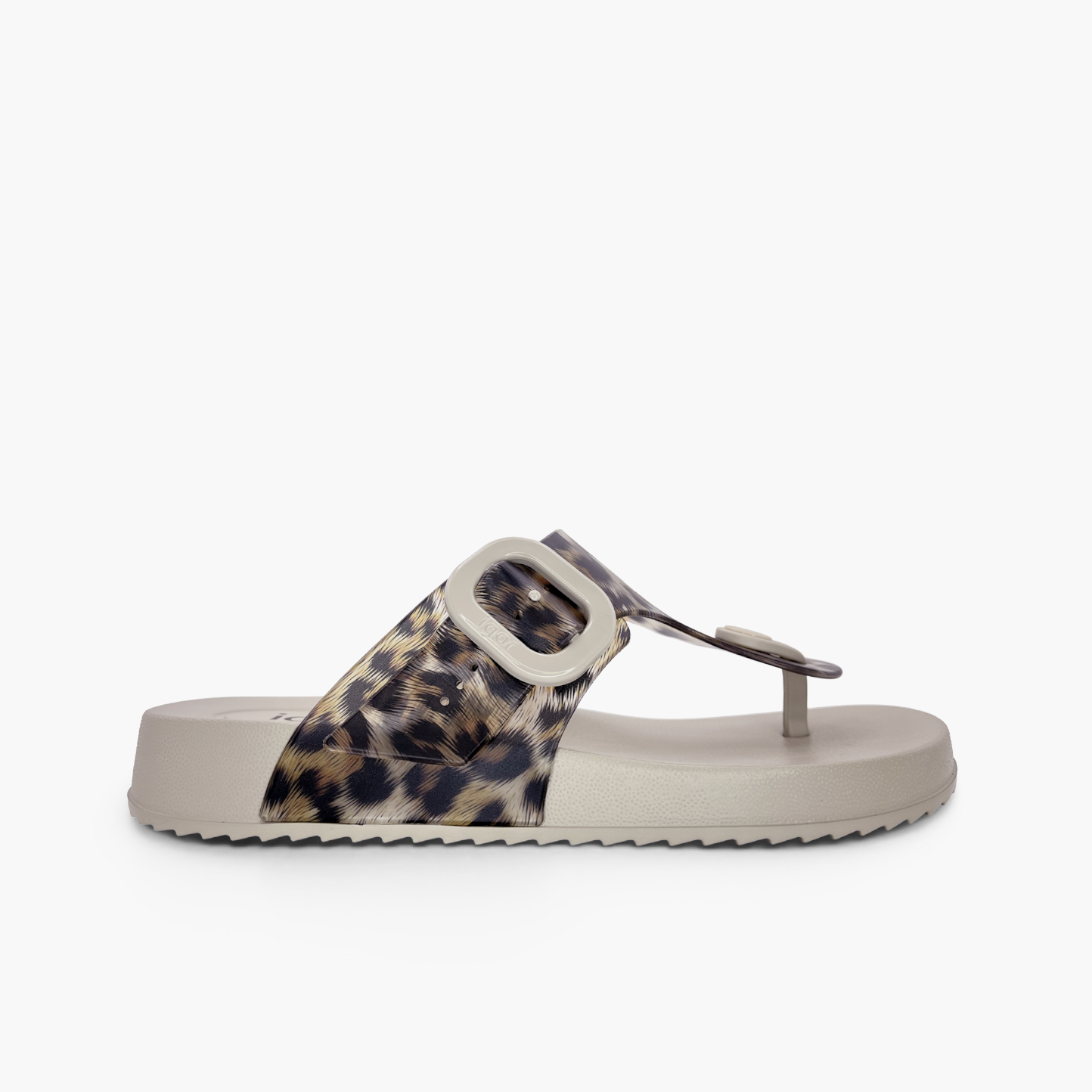 Sandales plastique femme Bari animal print Sable