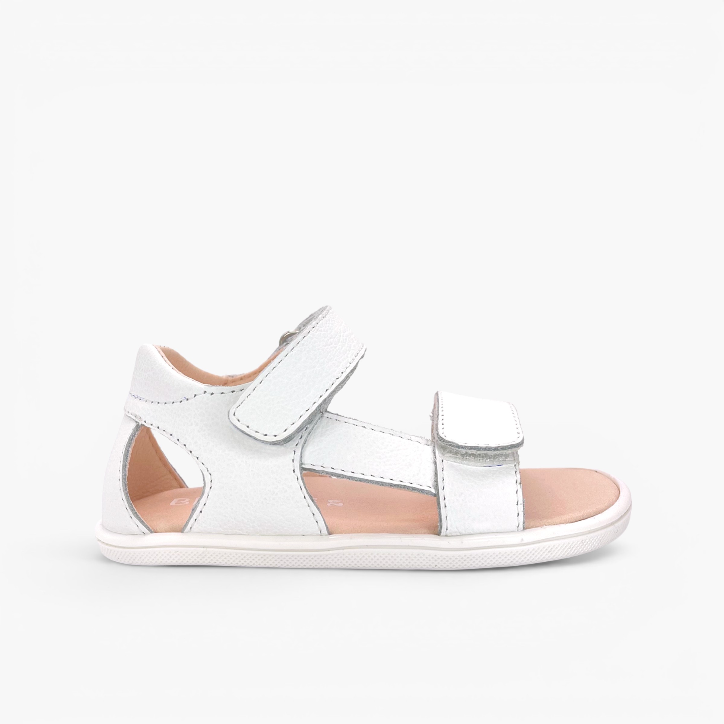 Sandales barefoot premiers pas bride latérale Blanc