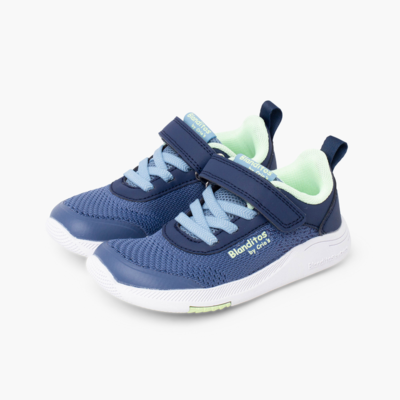 Deportivas Blanditos malla tira adherente Azul Navy