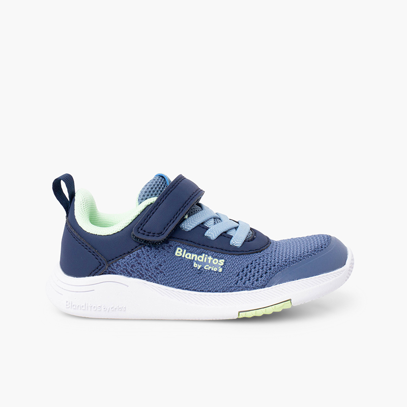 Deportivas Blanditos malla tira adherente Azul Navy