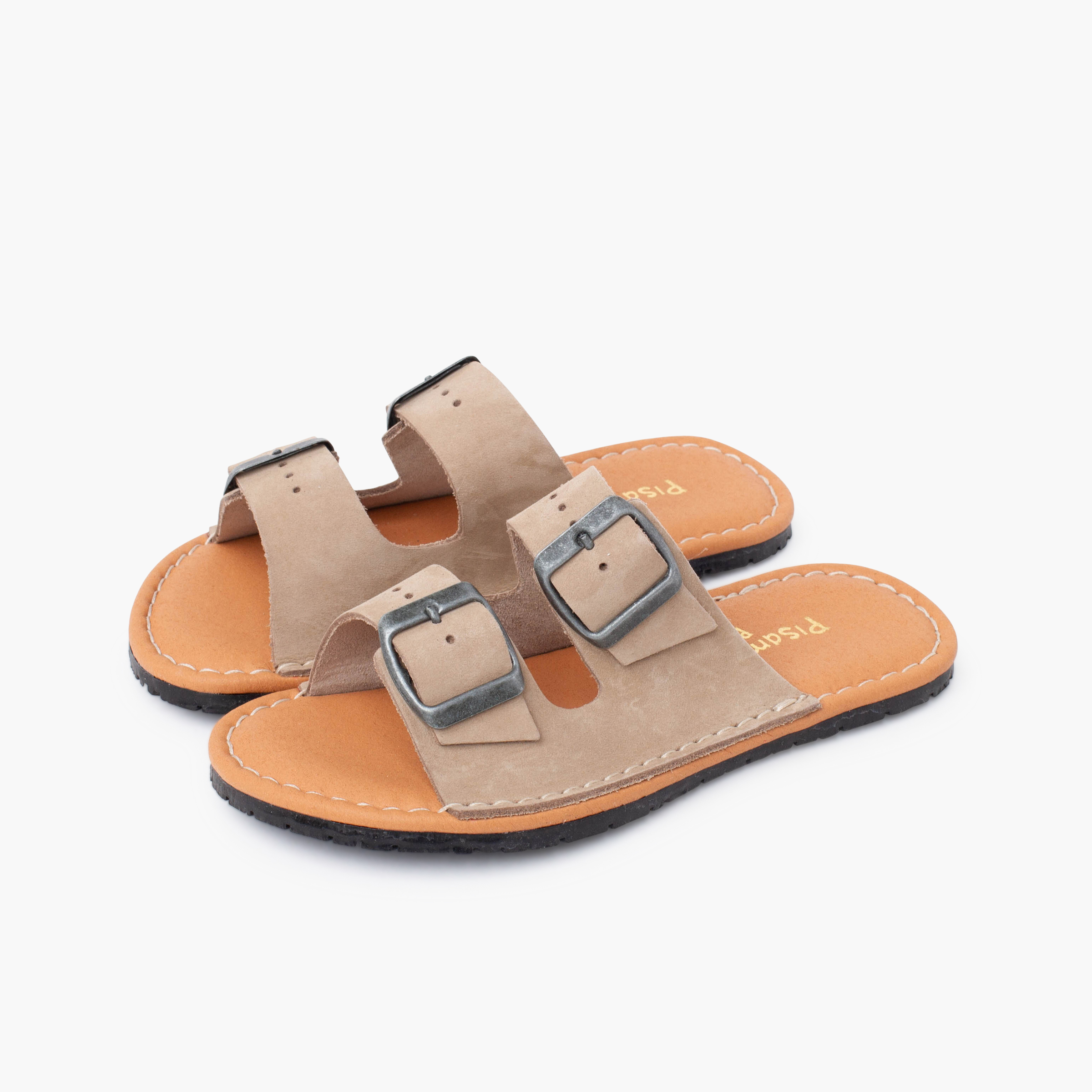 Sandalias barefoot doble hebilla nobuck Arena