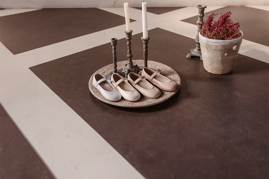 Merceditas Comunión barefoot tira adherente botón