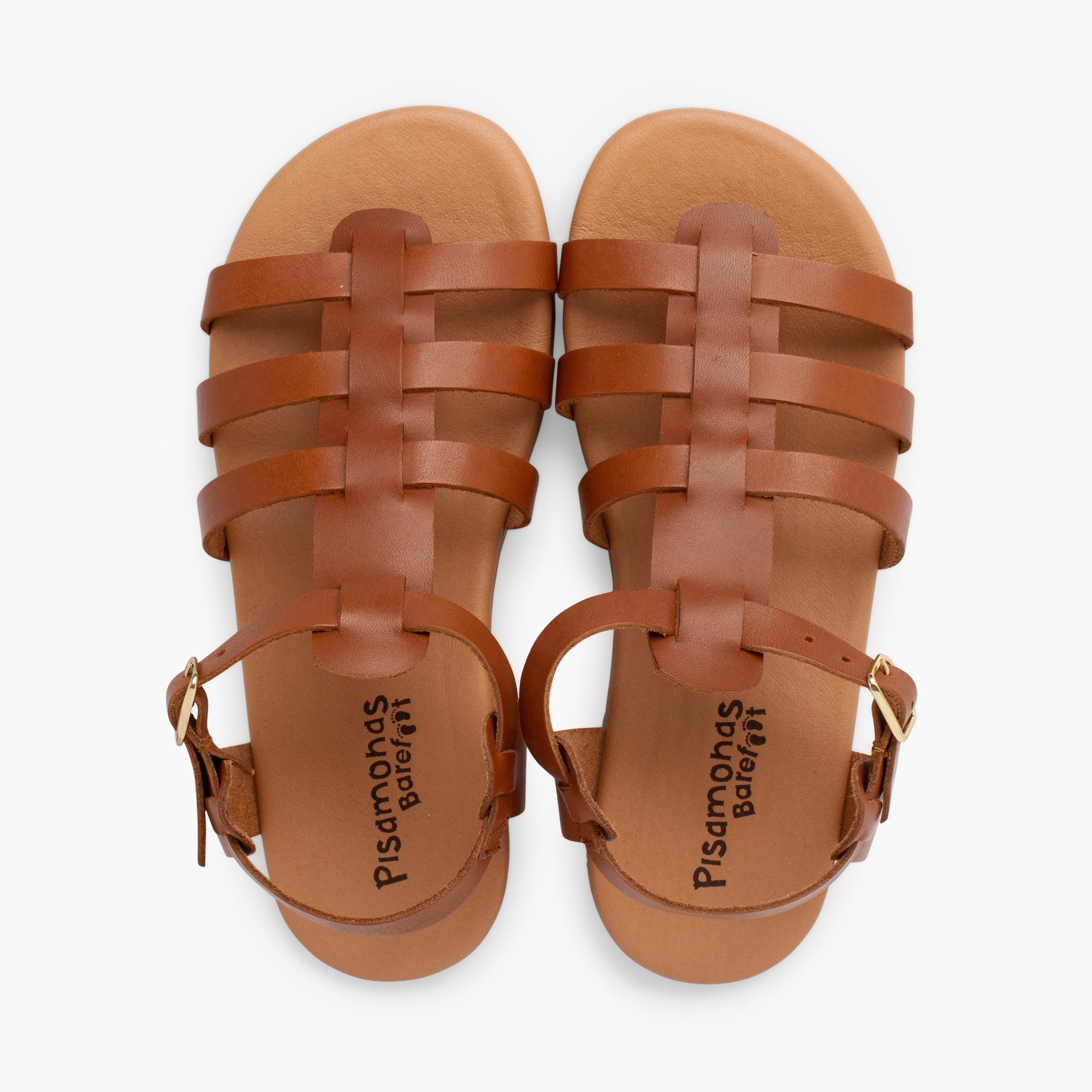 Sandalias barefoot gladiador tallas altas Cuero