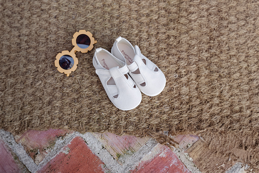 Sandalias barefoot lona cangrejera niño