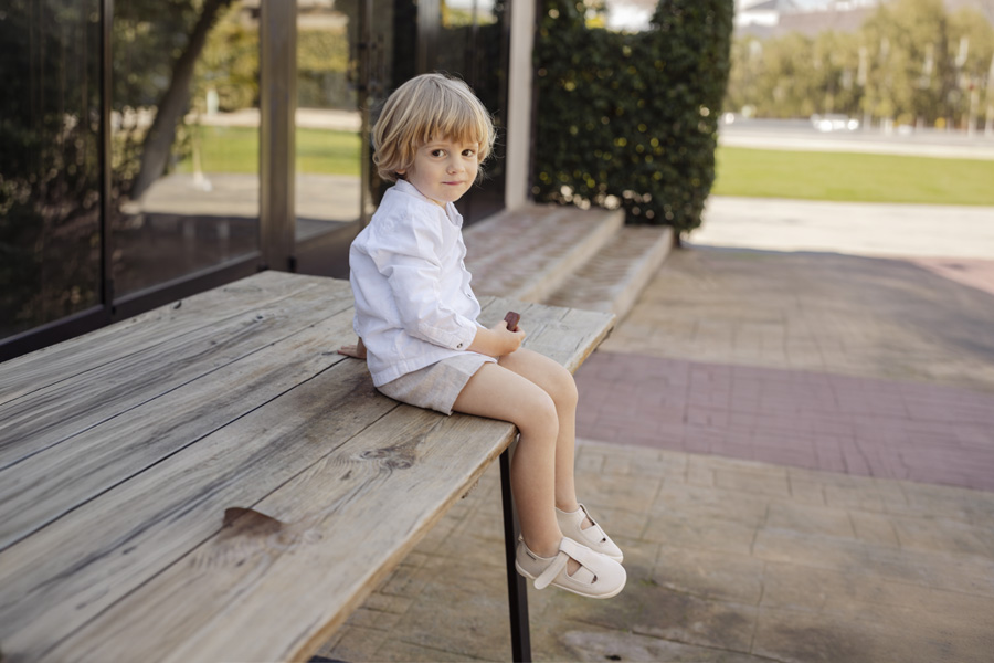 Sandalias barefoot lona cangrejera niño