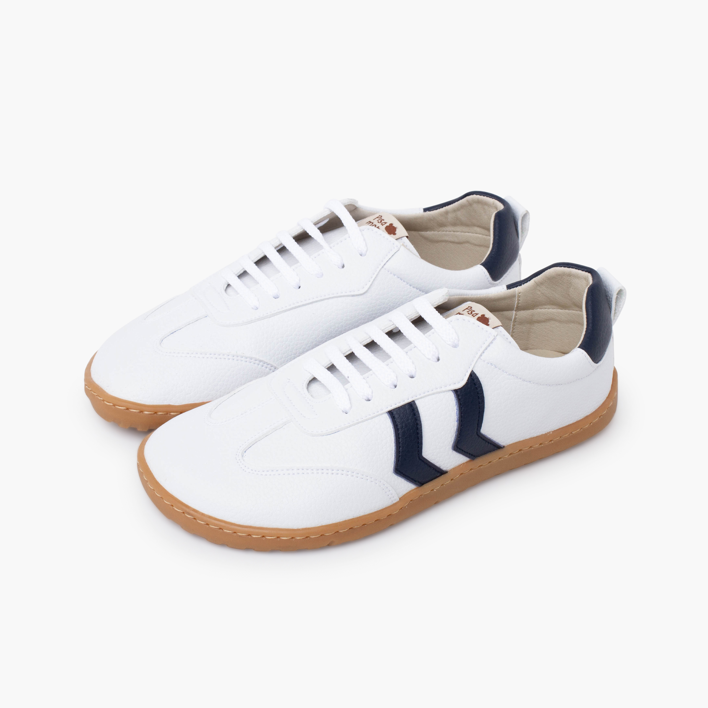 Deportivas barefoot cordones tallas altas Azul Marino