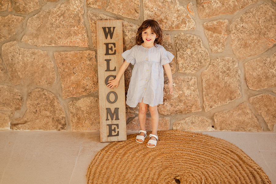 Sandalias barefoot niña pala adherente corazón