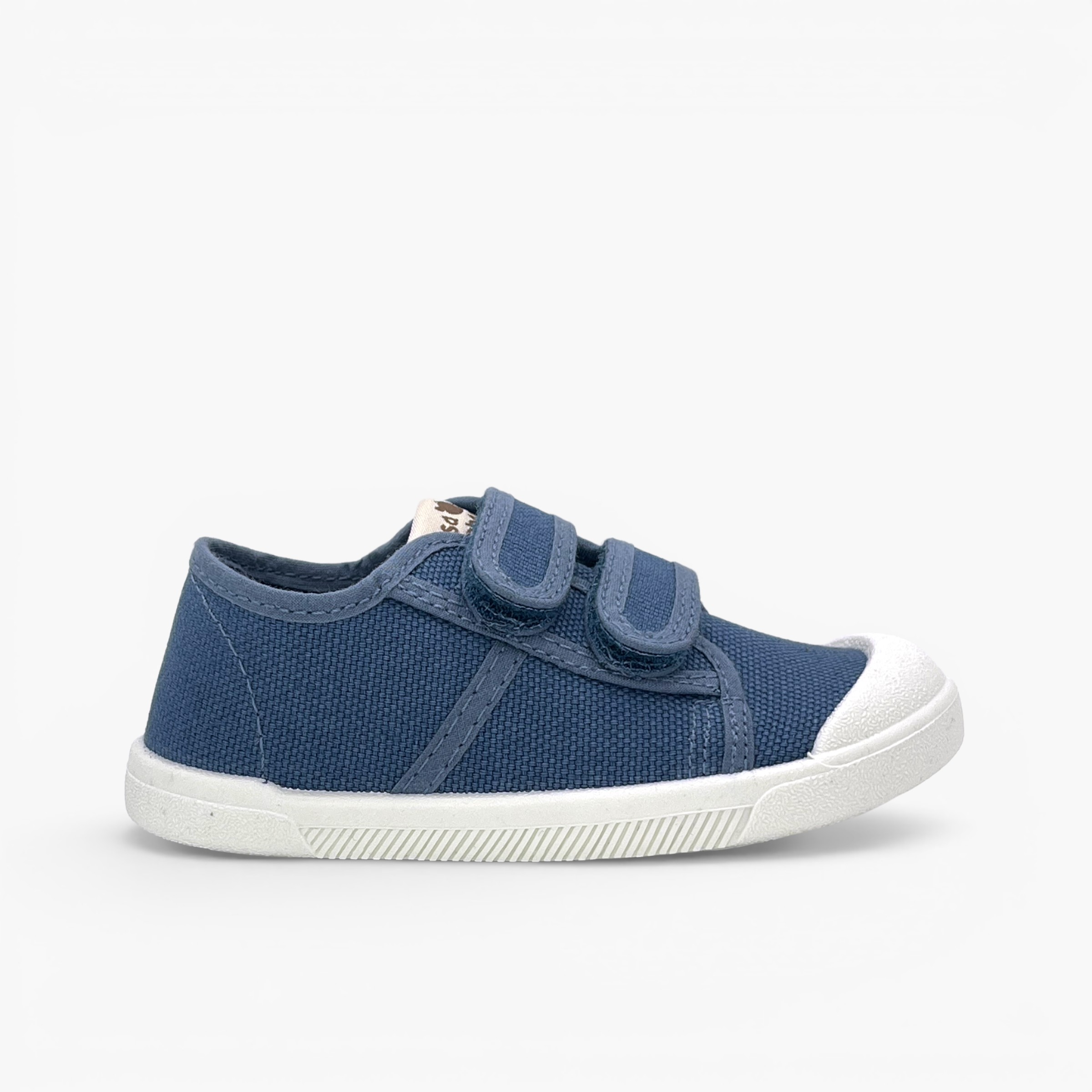 Zapatillas barefoot lona tiras adherentes Azul Jeans