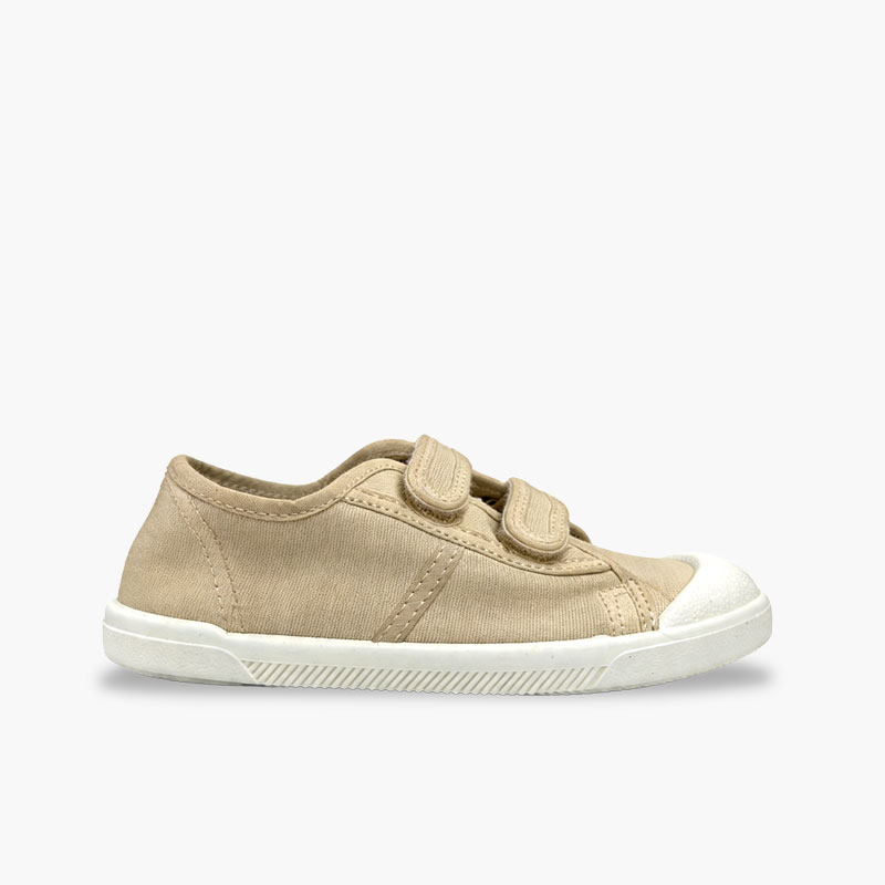 Zapatillas barefoot lona lavada tiras adherentes Arena
