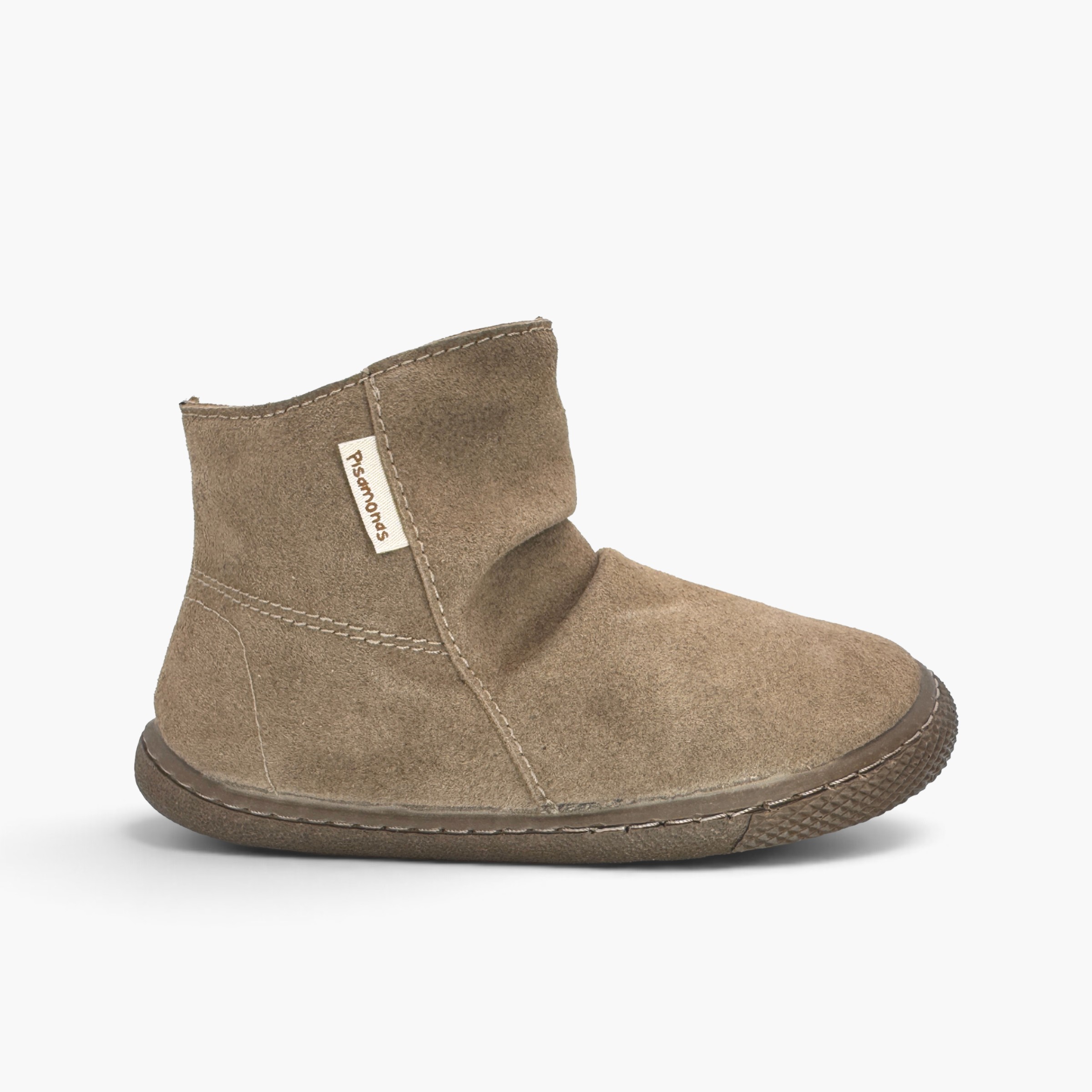 Bottes barefoot à effet froissé Taupe