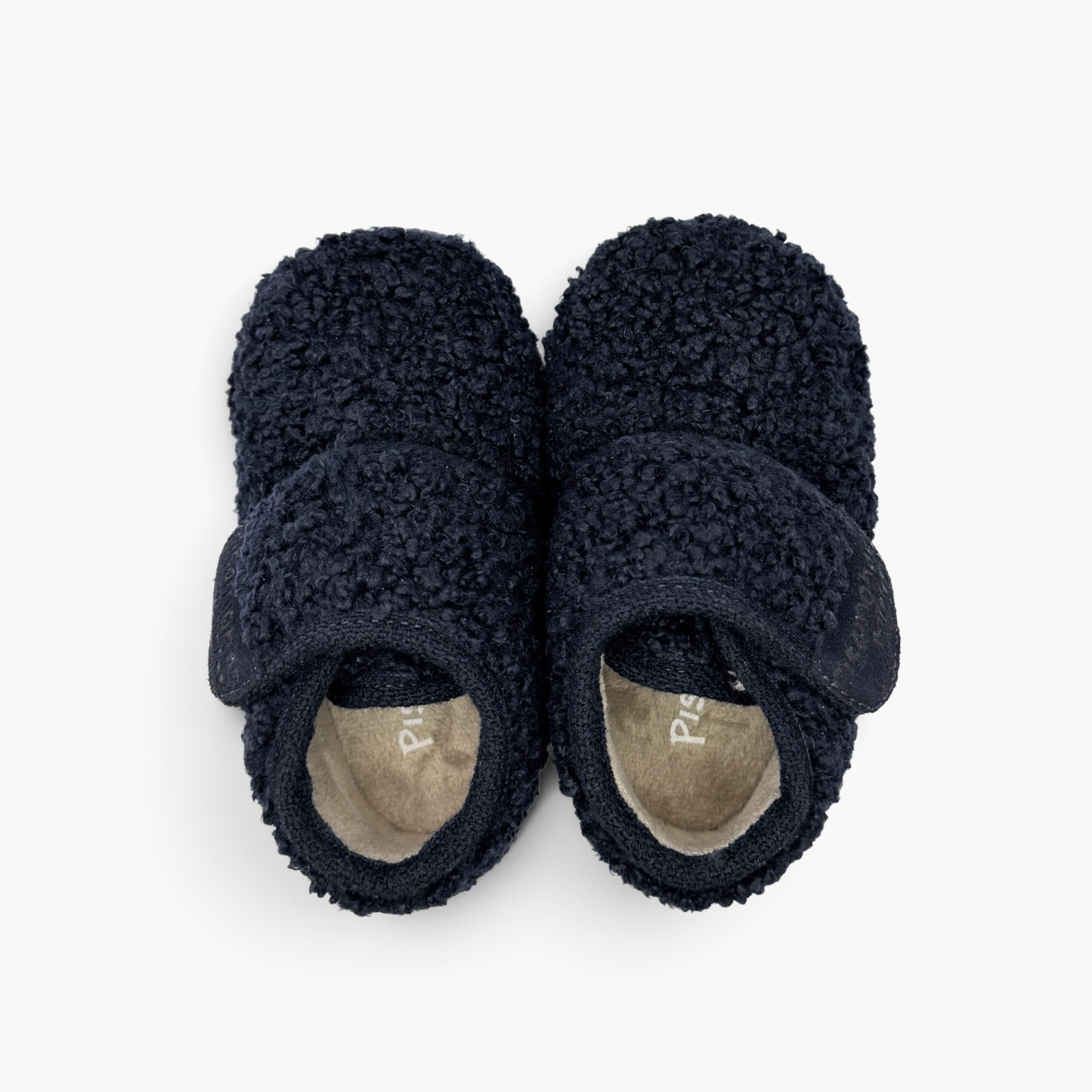 Chaussons barefoot effet peau de mouton Bleu Marine