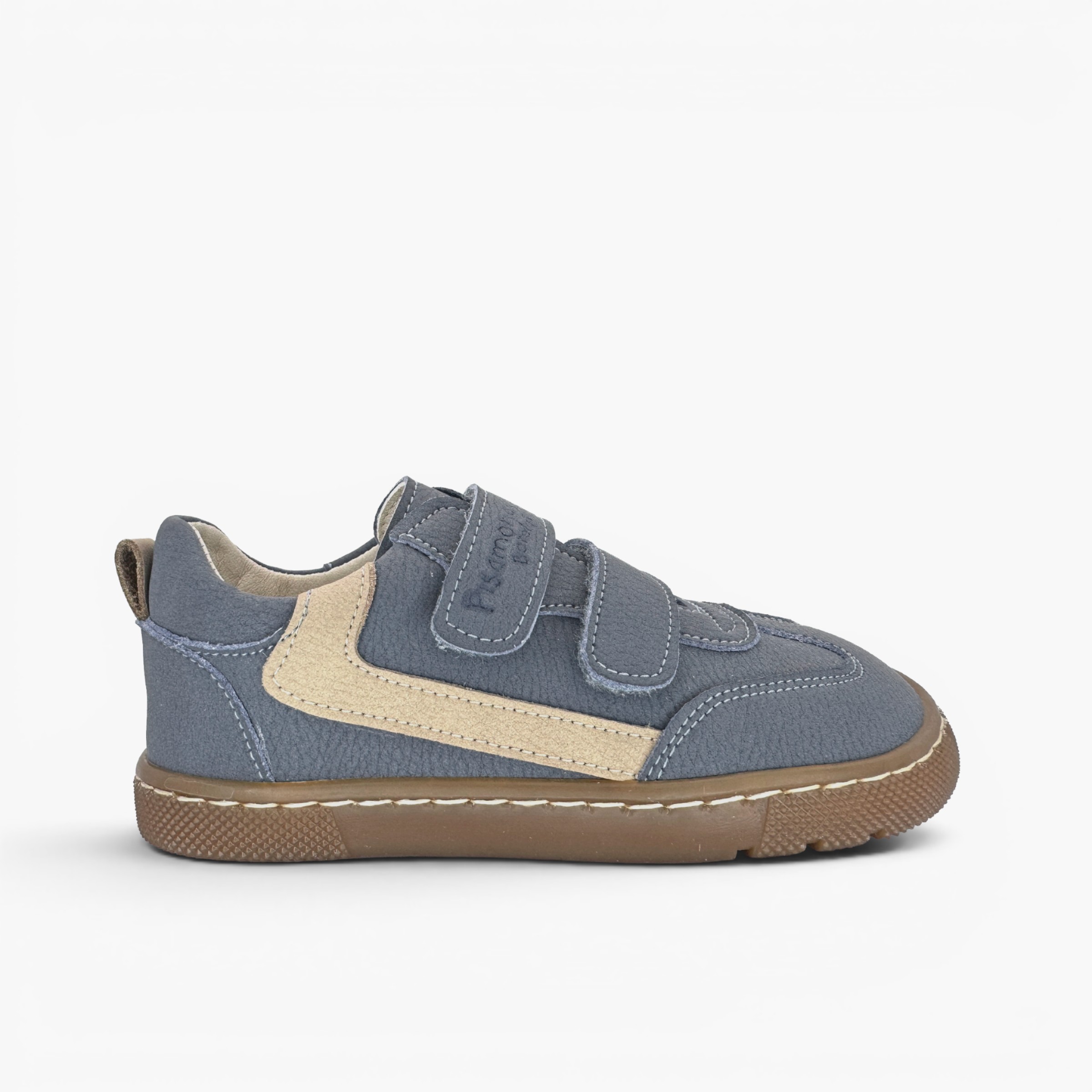 Baskets barefoot effet nubuck ornement latéral Bleu Cobalt