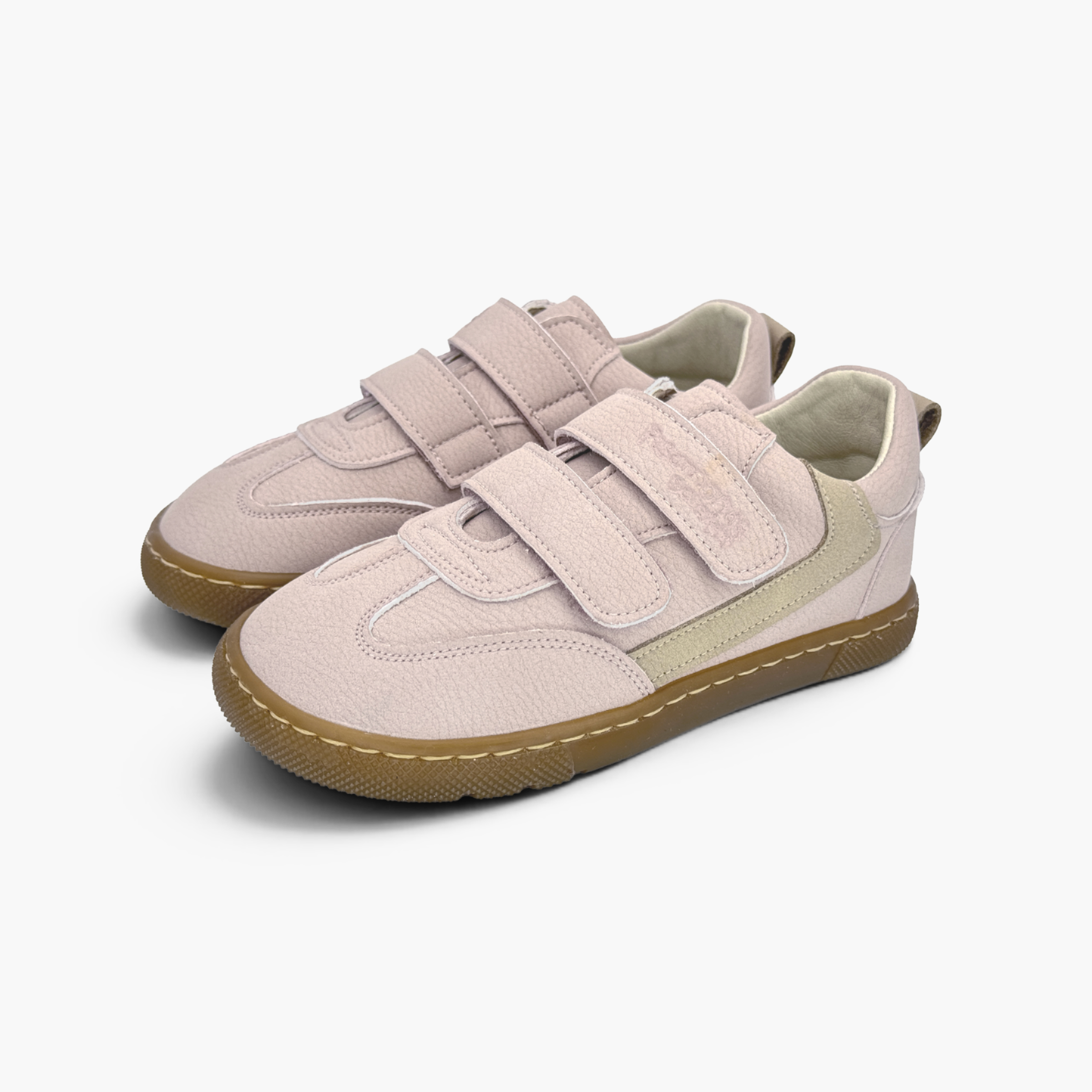 Baskets barefoot effet nubuck ornement latéral Rose
