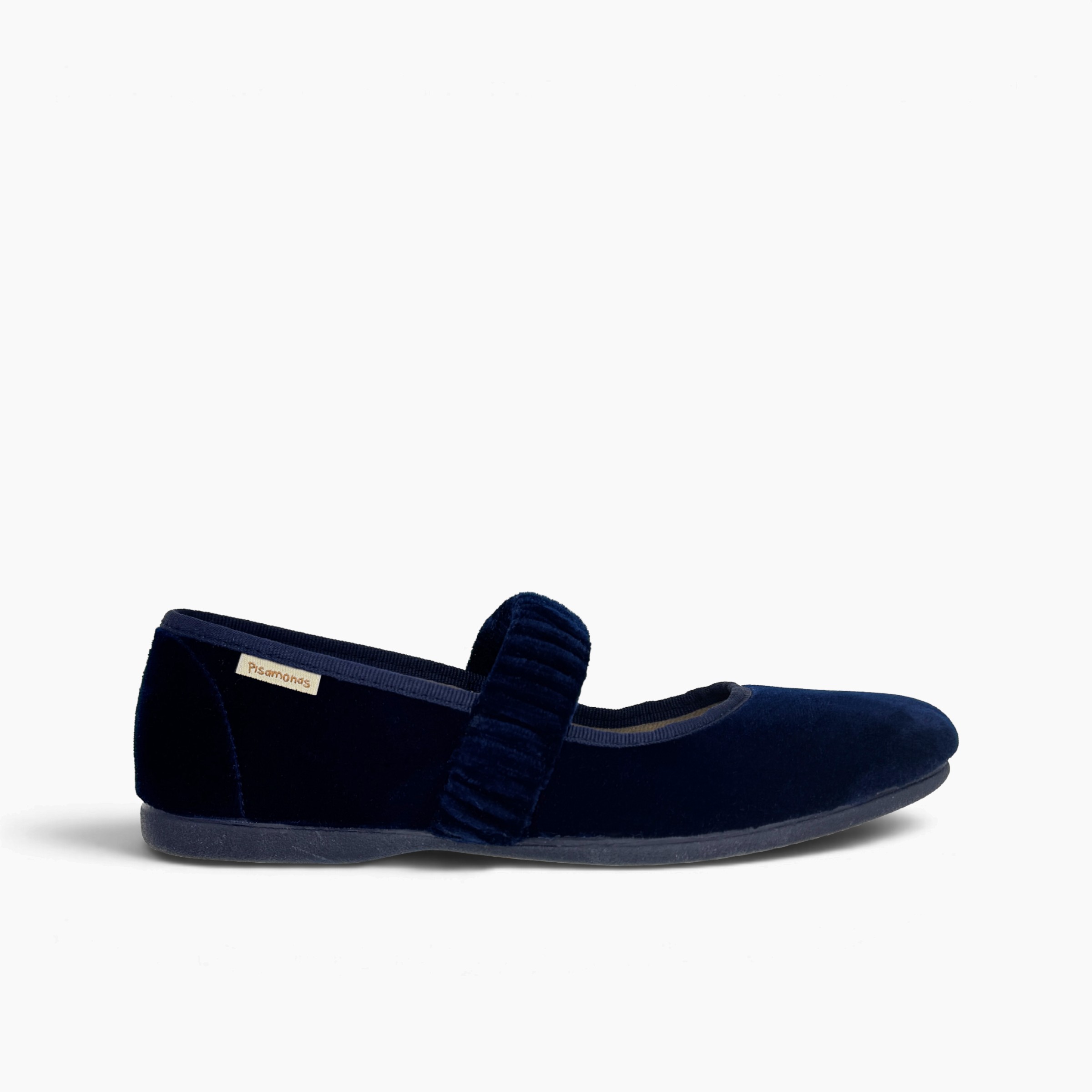 Babies velours avec bride élastique froncée Bleu Marine