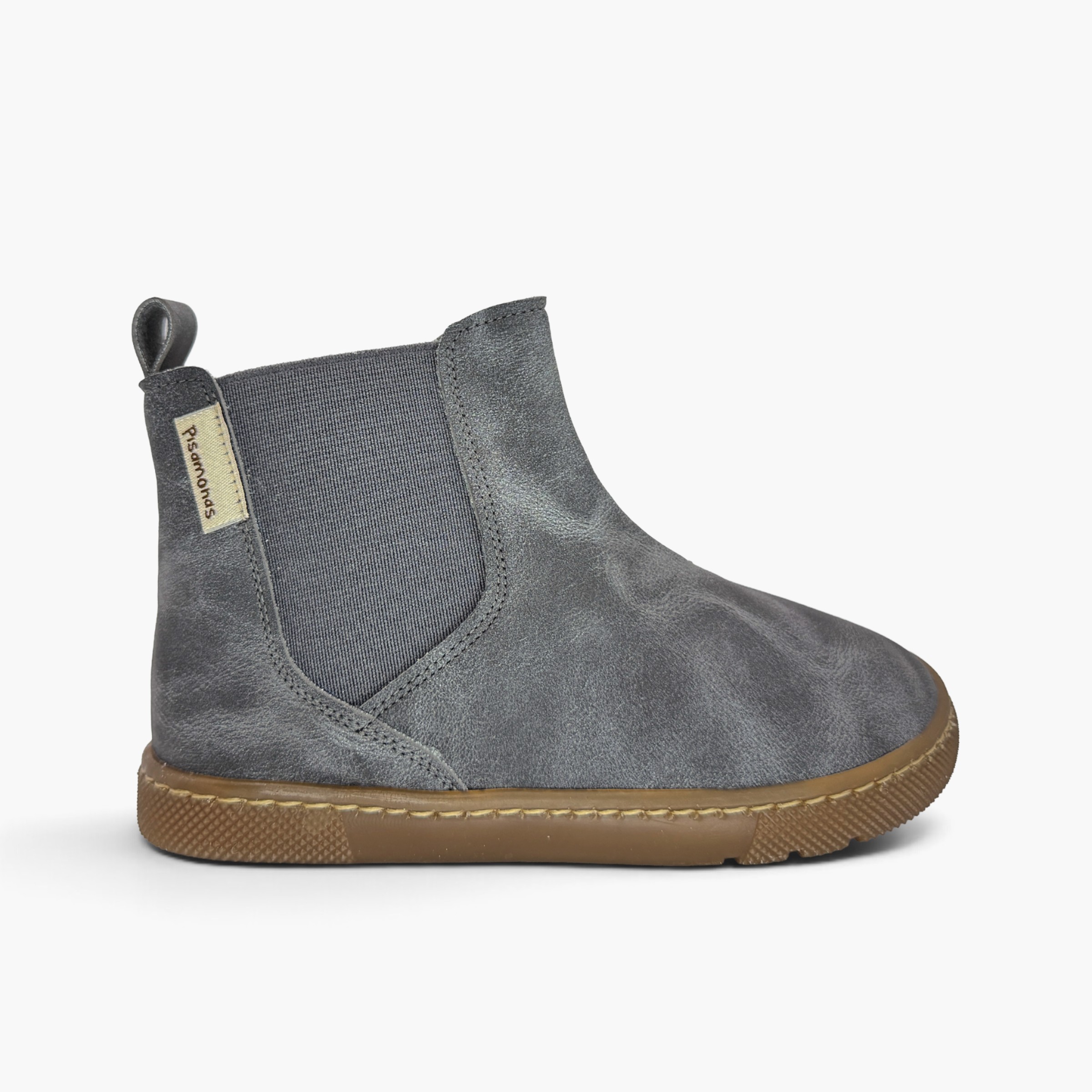 Bottines barefoot effet vieilli enfants Gris