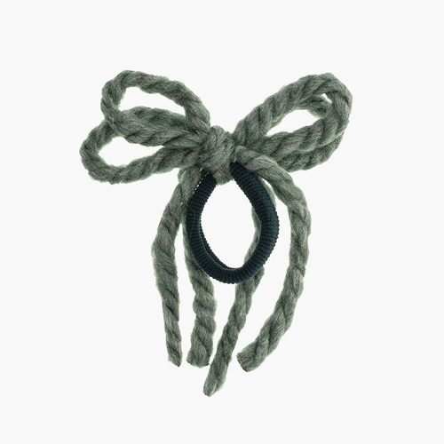Coletero cordones de lana para niña Verde Mar