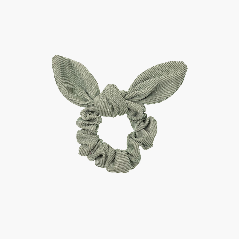 Scrunchie coletero micropana glitter con lazo Verde