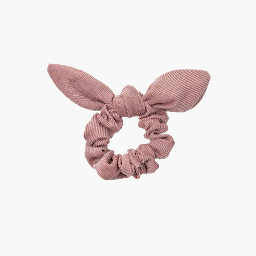 Scrunchie coletero micropana glitter con lazo Rosa