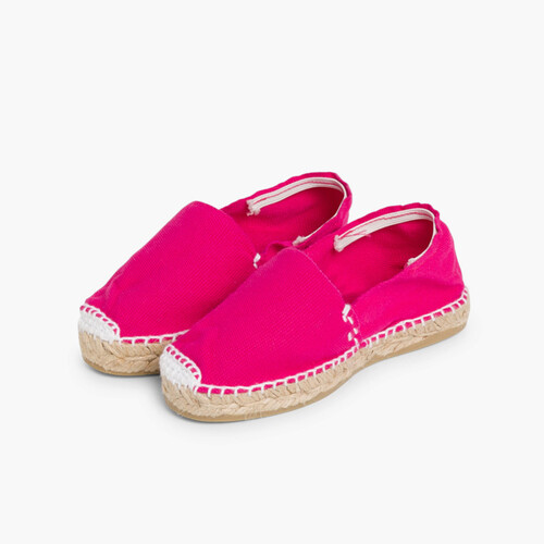 Alpargatas Niños con Cinta Fucsia